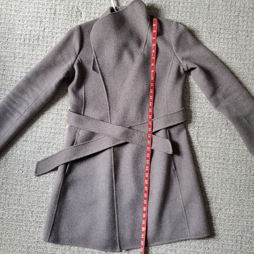 ✅ Banana Republic Double-Faced Merino Wool Wrap Coat, Taupe (XS) - Picture 14 of 14
